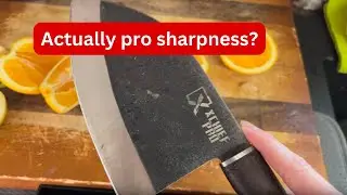Budget SHARP Chef's Knife XChief Meat Cleaver Review