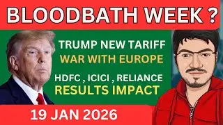Nifty & Bank nifty prediction for tomorrow for monday | Trump TARIFF on EUROPE Over GREENLAND