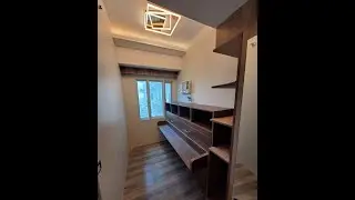Wall bed with Stay-Level Desk