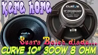 review speaker curve 10 inch woofer murah tapi gleeer