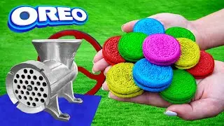 OREO CANDY VS MEAT GRINDER EXPERIMENT