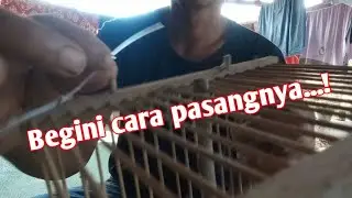 tutorial khusus Cara pemasangan pintu untuk Jebakan burung | Bird trap