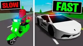 Everytime I Crash My Cop Car Gets FASTER... BrookhavenRP