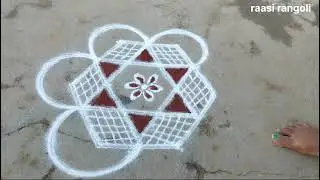 daily easy rangoli 🌺simple muggulu 💜simple padi Kolam😍traditional art#dailyrangoli #muggulu #kolam