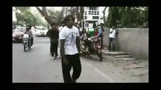 #1888 Kannada Movie - Stunt Practice - Tree Flip Demonstration