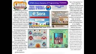 Fall '25 Semester Report School Library Presentation 43 2