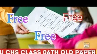 chs previous year paper for class 6. 2019