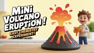 Mini Volcano Eruption &ndash; Fun Chemistry Experiment 🌋 | Easy Science for Kids!