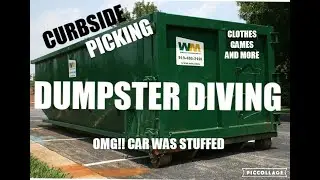 DUMPSTER DIVING - CURBSIDE SCAVENGING AND FILLED THE CAR TO THE TOP!! SO MUCH STUFF!