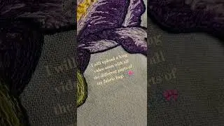 🎀🪡🧵🦋#embroidery #fabricbag