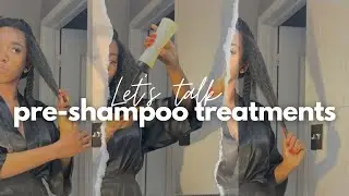 EASY pre-shampoo routine for length retention and fast hair growth | how to wash 4C natural hair