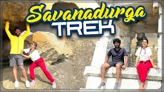 Trip In Audi Car | Savandurga Hills Adventurous Trek | Kannada Vlogs | Allu Raghu Sushmitha