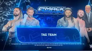 Cm Punk & Seth Rollins Vs Roman Reigns & Jack Perry