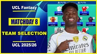 UCL Fantasy Matchday 8: TEAM SELECTION | Champions League Fantasy Tips 2025/26