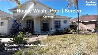 Greenfield Plantation House Wash & Pool Area Transformation | Bradenton, FL Pressure Washing #fyp