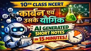 Class 10 NCERT | Carbon & Its Compounds 🔥AI Short Notes in 15 Minutes | Boards + Competitive Exams😱
