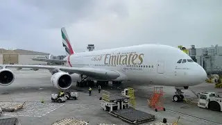 Time Lapse A380 Pushback LAX