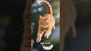 🐾 Epic Cat Feather Chase! Slow-Motion Catch 😹 #shorts #catshorts