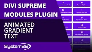 Divi Supreme Modules Animated Gradient Text 👍