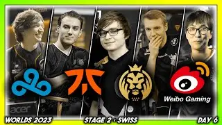 Perkz JOINS THE CAST (Worlds 2023 CoStreams | Swiss Stage - Day 6 | C9 vs FNC & MAD vs WBG)