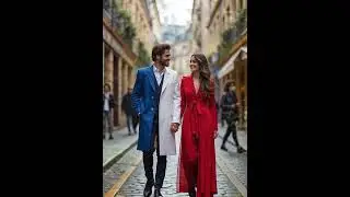 This couple ln French vibes🇫🇷💖🌄 l love ln the colors of France!