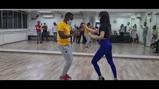 Salsa Singapore social dance demo to Joe Arroya & La Verdad - Rebelion