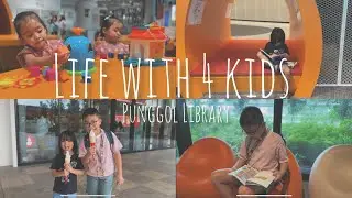 Life in 🇸🇬 with 4 Kids - Punggol Library, Sukiya Gyudon