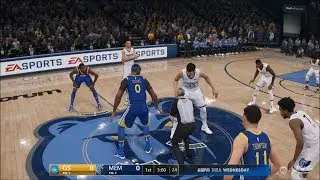 NBA Live 19 - Memphis Grizzlies vs Golden State Warriors - Gameplay (HD) [1080p60FPS]