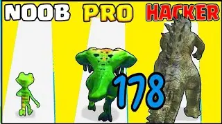 NOOB vs PRO vs HACKER in Kaiju Run ❤️ All Levels Gameplay