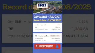 IRB infrastructure news | IRB infrastructure result  | IRB infrastructure dividend news | irb news