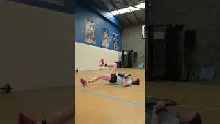 Hamstring Bridge Catch with Plate Push