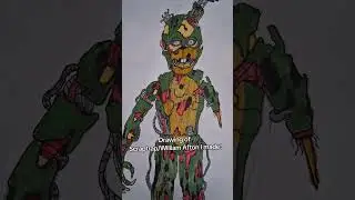 Scraptrap Drawing!! #fnaf #williamafton #scraptrap #fnaf6 #drawing #fyp