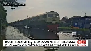 Banjir Rendal Rel, Perjalanan Kereta Terganggu