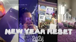 New Year Reset | deep cleaning , creating new habits , digital vision board etc
