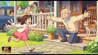 Vacations at Grandpa's House away from City | Ghibli Style Art | Relaxing ASMR