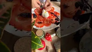 Карпаччо из томатов 🍅 #breakfast #food #recipe #tomatoes #томаты #shorts