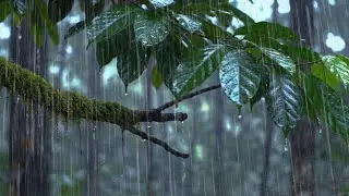 Deep Forest Rain Sounds for Sleeping Instantly 🌧️ Pure Nature Ambience, No Noise, No Music