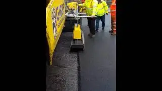 Seamless paving on a car park