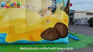 Kids Commercial Outdoor Party inflatable pirate slide.