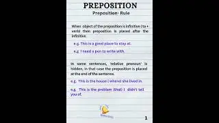 let's clear all the confusion about preposition together.