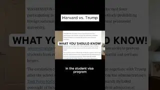 Trump Vs Harvard: what you should know #trump #harvardvstrump #harvard #shortsfeed #usatoday #shorts