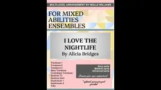 I Love the Nightlife - for low brass ensemble