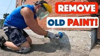 The Fastest Way to Strip Concrete Foundation Paint! 🏠💥