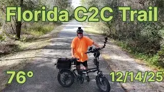 Senior Nomad E-Bike: Florida C2C Trail, 76&deg;F Ride 👍😎