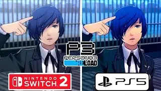 Persona 3 Reload PS5 vs Nintendo Switch 2 Graphics Comparison