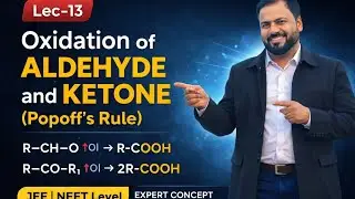 Oxidation of aldehyde and ketone popoff's rule 