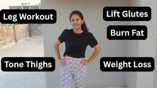 LIVE Leg Workout 🔥 Tone Thighs, Lift Glutes & Burn Fat | No Equipment | At Home
