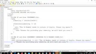 PHP lecture 14: WRITING AN IF AND ELSE STATEMENT, AND CONVERT IT INTO A TERNARY FORM IN PHP