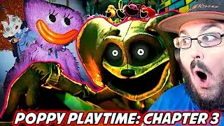 Poppy Playtime: Глава 3 - Официальный игровой трейлер №1 Реакция на мультфильм Smiling Critters и...