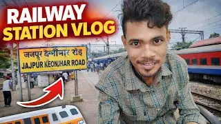 Railway Station Vlog ll ଆସ ଆଜି ବୁଲିଯିବା Jajpur Keonjhar Road Railway Station 🚉 ll